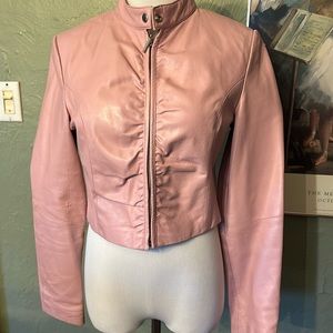 Wilson’s short waisted pink leather jacket. AMAZING.